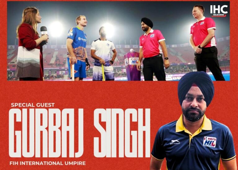 We’re proud to announce that FIH International Umpire, Gurbaj Singh, will be our Special Guest and also officiating at the International Hockey Cup Melbourne 2025!